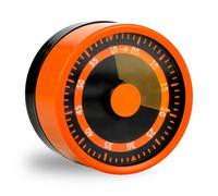 Timer visivo da 60 minuti, timer da scrivania per bambini, timer da cucina, con adesione magnetica, per cucina, cottura, fitness, sonno di mezzogiorno e apprendimento (arancione acceso)