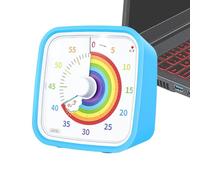 Timer visivo: orologio con conto posteriore con disco da 60 minuti con protezione, timer visivi per adulti per la gestione del | Timer in classe per insegnanti, E