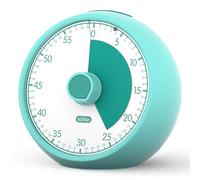 Timer Visivo per Bambini 60 Minuti - Timer Analogico Silenzioso a Conto Alla Rovescia,Strumento di Concentrazione per ADHD e Autismo,Gestione del Tempo per Compiti (Green)