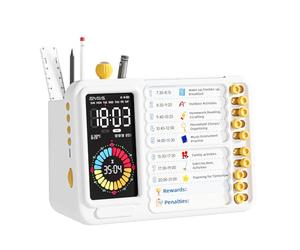 Timer visivo per bambini, conto alla rovescia digitale a LED, timer visivo, semplice per bambini, strumento ADHD con timer digitale per la produzione di pomodoro per aule, casa