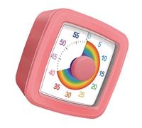 Timer visivo per bambini, strumento per autodiscipline, conto alla rovescia 60 minuti, semplice funzione di rotazione per una facile impostazione dell'ora, arcobaleno visivo per imparare a gestire il