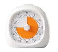 Timer Visivo per Bambini, Timer Visivo, Timer Preciso con Countdown di 60 Minuti, per ADHD e Autismo, per Compiti, Scuola e Cucina, Colore Bianco