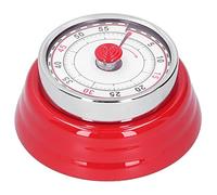 Timer visivo per il conto alla rovescia da 60 minuti, timer meccanico Minuti timer elettronico per strumento di gestione del tempo di cottura per scuola, casa o lavoro Timer (Nordic red)
