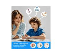 Timer Visivo per L'Aula per Bambini - Timer da Scrivania con Conto Alla Rovescia di 60 Minuti per Insegnanti e Studenti, Facile da Ruotare e Leggere