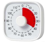 Timer visivo silenzioso con intervallo di conto alla rovescia di 120 minuti per studio, messa a fuoco, monitoraggio del tempo, attivazione a torsione, nessuna distrazione del rumore, per spazi di