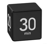 Timer Visivo Silenzioso per ADHD Timer Visivo Silenzioso per(black) | Sensore gravità, 4 preset per tempo, avvio flip, materiale ABS , nero rosso