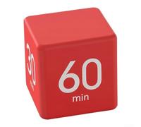 Timer Visivo Silenzioso per ADHD Timer Visivo Silenzioso per(Red) | Sensore gravità, 4 preset per tempo, avvio flip, materiale ABS , nero rosso