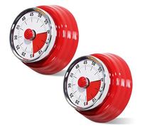 Timer Visivo, Timer Cucina, 2 Pezzi Timer Magnetico In Acciaio Inox, Timer Da Cucina Con Base Magnetica, Visual Timer Per Cucina, Cucina, Studio (1-60 Minuti)
