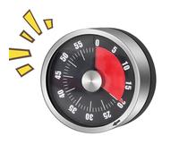 Timer visivo - Timer da cucina, timer meccanico da cucina, 72 decibel suono promemoria super forte | conto alla rovescia magnetico senza batterie necessarie per la preparazione dei pasti in palestra