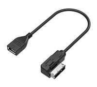 Times Mark Cavo di interfaccia audio per auto, adattatore multimediale USB/AUX, per Audi A3/S4/A5/A6/A7/Q5/Q7/R8, sistemi MMI di terza generazione, Plug & Play, ricarica e streaming