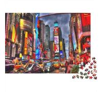 Times Square Puzzle 1000 Pezzi, City Divertimento Istruttivo, Arredamento Per La Casa, Regalo Per Adulti Creativi 1000pcs (75x50cm)