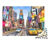 Times Square Street View 1000 Pezzi Cartone Spesso Set Di Puzzle Jigsaw Collettori Impossibile Difficile Sfida Del Gioco Educativo 52x38cm/1000pcs