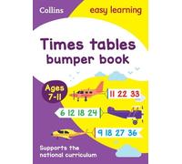 Times Tables Bumper Book Ages 7-11 (Tascabile) Collins Easy Learning KS2