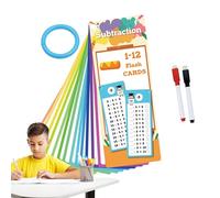 Times Tische FlashCard - Tabelle di moltiplicazione educativa per bambini, gioco educativo interattivo su entrambi i lati con 2 penne essiccatori per aule, scuola domestica
