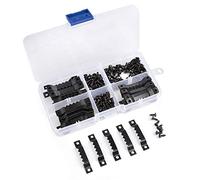 TIMESETL Kit per Appendere Quadri 300 Pezzi - 100 Ganci a Dente di Sega e 200 Viti - Ganci per Cornice e Muro Nero