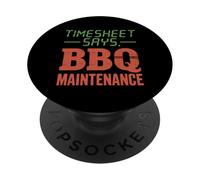 Timesheet afferma la Giornata dei lavoratori per la manutenzione PopSockets PopGrip Adesivo