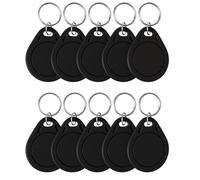 Timeskey NFC 10 etichette Ntag215 NFC Keytags nero NFC riscrivibili NFC 215 Tag NFC Tag Tag NFC Tag programmabile Tag 504 Byte di memoria, compatibile con Android e iPhone