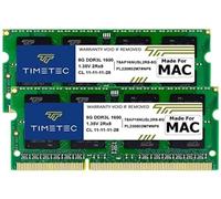 Timetec 16GB Kit (2x8GB) compatibile con Apple DDR3L 1600 MHz per MacBook Pro Early/Mid/Late (2011-2012), iMac (2011-2015), Mac Mini (2011-2012) MAC RAM