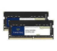 Timetec 16GB KIT (2x8GB) DDR4 2133MHz PC4-17000 Non ECC Unbuffered 1.2V CL15 1Rx8 Single Rank 260 Pin SODIMM Laptop PC Memoria RAM Modulo Aggiornamento