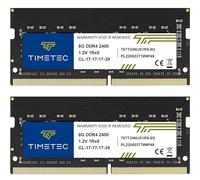 Timetec 16GB KIT(2x8GB) DDR4 2400MHz (PC4-2400T) PC4-19200 SODIMM RAM per laptop, mini PC e computer All-in-One - Non-ECC Unbuffered, 260 pin, 1,2V CL17 modulo di memoria