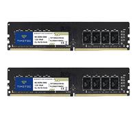Timetec 16GB KIT(2x8GB) DDR4 2666MHz (PC4-2666V) PC4-21300 UDIMM RAM per desktop - Non-ECC Unbuffered, 288 pin, 1,2V CL19 modulo di memoria DIMM