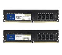 Timetec 32GB KIT(2x16GB) DDR4 2400MHz (PC4-2400T) PC4-19200 UDIMM RAM per desktop - Non-ECC Unbuffered, 288 pin, 1,2V CL17 modulo di memoria DIMM