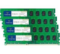 Timetec 32GB KIT(4x8GB) DDR3 1333MHz PC3-10600 Non-ECC Unbuffered 1.5V CL9 2Rx8 Dual Rank 240 Pin UDIMM Modulo di memoria RAM desktop