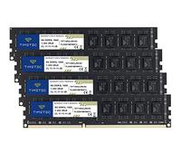 Timetec 32GB KIT (4x8GB) DDR3L / DDR3 1600MHz (DDR3L-1600) PC3L-12800 / PC3-12800 Non-ECC Unbuffered 1.35V/1.5V CL11 2Rx8 Dual Rank 240 Pin UDIMM Memoria per PC Desktop RAM (SDRAM)