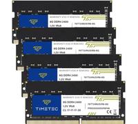 Timetec 32GB KIT(4x8GB) DDR4 2400MHz (PC4-2400T) PC4-19200 SODIMM RAM per laptop, mini PC e computer All-in-One - Non-ECC Unbuffered, 260 pin, 1,2V CL17 modulo di memoria