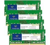 Timetec 32GB KIT(4x8GB) DDR4 2666MHz (PC4-2666V) PC4-21300 SODIMM RAM per laptop, notebook, mini PC e computer All-in-One - Non-ECC Unbuffered, 260 pin, 1,2V CL19 modulo di memoria