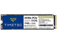 Timetec 512GB NVMe SSD PCIe Gen3x4 8Gb/s M.2 2280 3D NAND TLC 350TBW Cache SLC ad alte prestazioni Velocità di lettura/scrittura fino a 2000/1600 MB/s Unità a stato solido interna