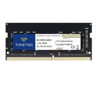 Timetec 8GB DDR4 2666 MHz (DDR4-2666) PC4-21300 (PC4-2666V) Non-ECC Unbuffered 1,2 V CL19 1Rx8 Single Rank 260 Pin SODIMM Laptop Notebook PC Computer Memoria RAM Modulo Upgrade