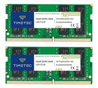Timetec Elite 32GB KIT(2x16GB) DDR4 2666MHz (PC4-2666V) PC4-21300 SODIMM RAM per laptop, mini PC e computer All-in-One - Non-ECC Unbuffered, 260 pin, 1,2V CL19 modulo di memoria