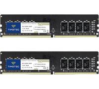 Timetec Hynix IC DDR4 2400MHz PC4-19200 Non ECC Unbuffered 1.2V CL17 2Rx8 Dual Rank 288 Pin UDIMM Desktop PC Computer Memory Ram Module Upgrade (16GB KIT(2x8GB) Premium)