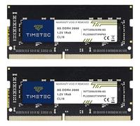 Timetec Kit da 16 GB (2 x 8 GB) DDR4 2666 MHz (PC4-2666V) PC4-21300 SODIMM Laptop RAM - 260 pin 1.2 V CL19 Non-ECC Unbuffered modulo di memoria per laptop, notebook, mini PC, All-in-One