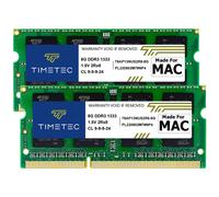 Timetec KIT da 16 GB (2x8 GB) compatibile per Apple DDR3 1333 MHz PC3-10600 CL9 per Mac Book Pro (inizio/fine 2011 13/15/17 pollici) iMac (met 2
