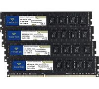 Timetec Kit da 16 GB (4 x 4 GB) DDR3/DDR3L 1333 MHz PC3-10600 non ECC unbuffered 1,5 V/1,35 V CL9 Dual Rank per Dell Optiplex 780 DT/MT/SFF Memory Ram Upgrade e altro (kit a bassa densità 16 GB (4 x 4