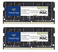 Timetec Kit da 32 GB (2 x 16 GB) compatibile con Apple DDR4 2666 MHz / 2667 MHz per metà 2020 iMac (20,1/20,2) / metà 2019 iMac (19,1) 27" w/Retina 5K, Mac mini (8,1) PC4-213333 PC4. 21300 MAC RAM