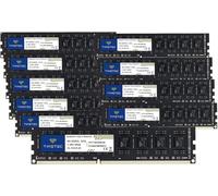 Timetec Kit di memoria RAM da 80 GB (10 x 8 GB) DDR3 / DDR3L 1333 MHz PC3-10600 senza ECC senza buffer 1,5 V/1,35 V CL9 2Rx8 doppio supporto 240 pin UDIMM modulo di memoria RAM migliorato per PC