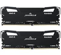 Timetec Pinnacle Konduit - Kit da 32 GB (2 x 16 GB) DDR4 3200 MHz PC4-25600 CL16-18-18-38 XMP2.0 overclocking 1,35 V Dual Rank compatibile per AMD e Intel Desktop Gaming PC, modulo di memoria nero