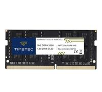 Timetec Premium 16GB DDR4 3200MHz PC4-25600 Non-ECC Unbuffered 1.2V CL22 2Rx8 Dual Rank 260 Pin SODIMM Laptop PC Memoria del Computer Modulo RAM Aggiornamento