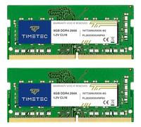 Timetec Premium 16GB KIT(2x8GB) DDR4 2666 MHz (DDR4-2666) PC4-21300 (PC4-2666V) Non-ECC Unbuffered 1,2 V CL19 1Rx8 Single Rank 260 Pin SODIMM Laptop Notebook PC Computer Memoria RAM Modulo Upgrade