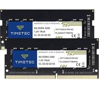Timetec Premium 16GB KIT (2x8GB) DDR4 3200MHz (DDR4-3200) PC4-25600 Non ECC Unbuffered 1.2V CL22 1Rx8 Single Rank 260 Pin SODIMM Laptop PC Memoria del computer Modulo RAM Aggiornamento
