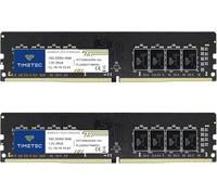Timetec Premium 32GB KIT (2x16GB) DDR4 2666MHz PC4-21300 Non ECC Unbuffered 1.2V CL19 2Rx8 Dual Rank 288 Pin UDIMM Memoria Desktop Modulo RAM Aggiornamento