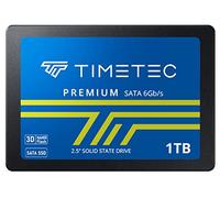 Timetec SSD 3D NAND TLC SATA III 6 Gb/s 2,5 pollici 7 mm (0,28") 200 TBW Velocità di lettura Fino a 550 MB/s SLC Cache Performance Boost Unità a stato solido interna per PC (1TB)