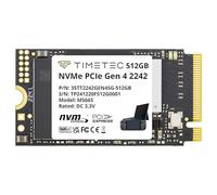 Timetec SSD M.2 2242 da 512 GB NVMe PCIe Gen4x4 3D NAND TLC Velocità di lettura/scrittura fino a 7.000/4.700 MB/s Compatibile con Lenovo Legion Go e laptop e desktop sottili