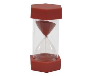 TimeTEX Clessidra, 12 cm di altezza, 6,5 cm di diametro, 5 minuti, X grande, rosso