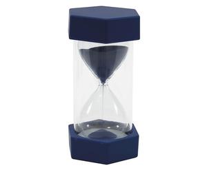 TimeTex Clessidra, altezza 12 cm, diametro 6,5 cm, 15 minuti, taglia X, blu