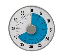 TimeTEX - Orologio da polso L blu | 60 minuti silenzioso con segnale visivo e acustico per autonomia | Contenuto: timer a batteria in blu (dimensioni: ca. 19 cm Ø)