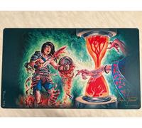 TIMETWISTER PLAYMAT NEW MAGIC THE GATHERING MTG HAND SIGNED MARK TEDIN